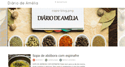 Desktop Screenshot of diariodeamelia.com.br