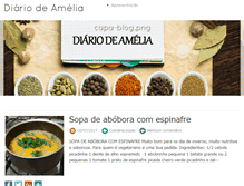 Tablet Screenshot of diariodeamelia.com.br